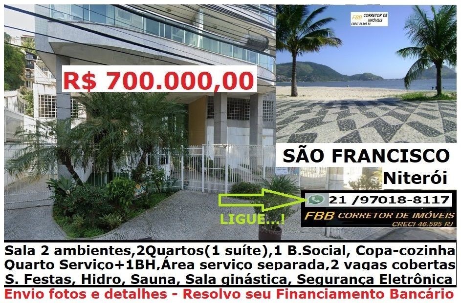 Apartamento para Venda em Niter�i, S�o Francisco