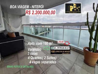 Apartamento para Venda, em Niteri, bairro Boa Viagem, 4 dormitrios, 3 banheiros, 2 sutes, 4 vagas