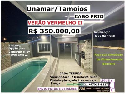 Casa em Condomnio para Venda, em Cabo Frio, bairro Tamoios-Condomnio Vero Vermelho, 2 dormitrios, 2 banheiros, 1 sute, 1 vaga