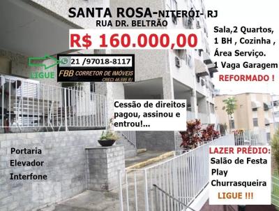 Apartamento para Venda, em Niter�i, bairro Santa Rosa, 2 dormit�rios, 1 banheiro, 1 vaga