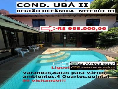 Casa em Condom�nio para Venda, em Niter�i, bairro Engenho do Mato, 4 dormit�rios, 4 banheiros, 2 su�tes, 4 vagas