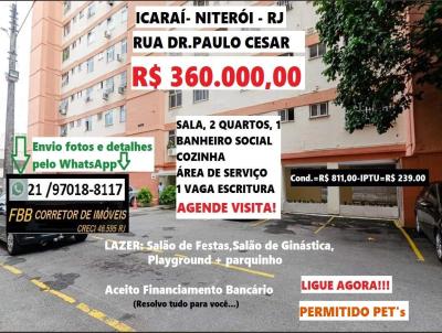 Apartamento para Venda, em Niter�i, bairro Icara�, 2 dormit�rios, 1 banheiro, 1 vaga