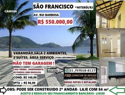 Casa para Venda, em Niter�i, bairro S�o Francisco, 2 dormit�rios, 3 banheiros, 2 su�tes