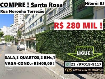 Apartamento para Venda, em Niter�i, bairro Santa Rosa, 3 dormit�rios, 2 banheiros, 1 su�te, 1 vaga