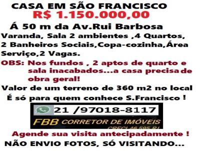 Casa para Venda, em Niter�i, bairro S�o Francisco, 4 dormit�rios, 4 banheiros, 2 vagas
